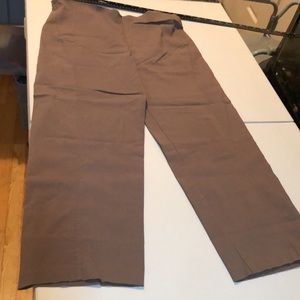 EQUESTRIAN DESIGNS size 12 tan cropped front zip with stretch pants Best pants